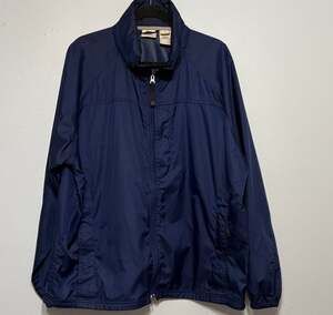 VTG L.L.Bean Men's Stowaway Rain Jacket XL Regular Navy Blue